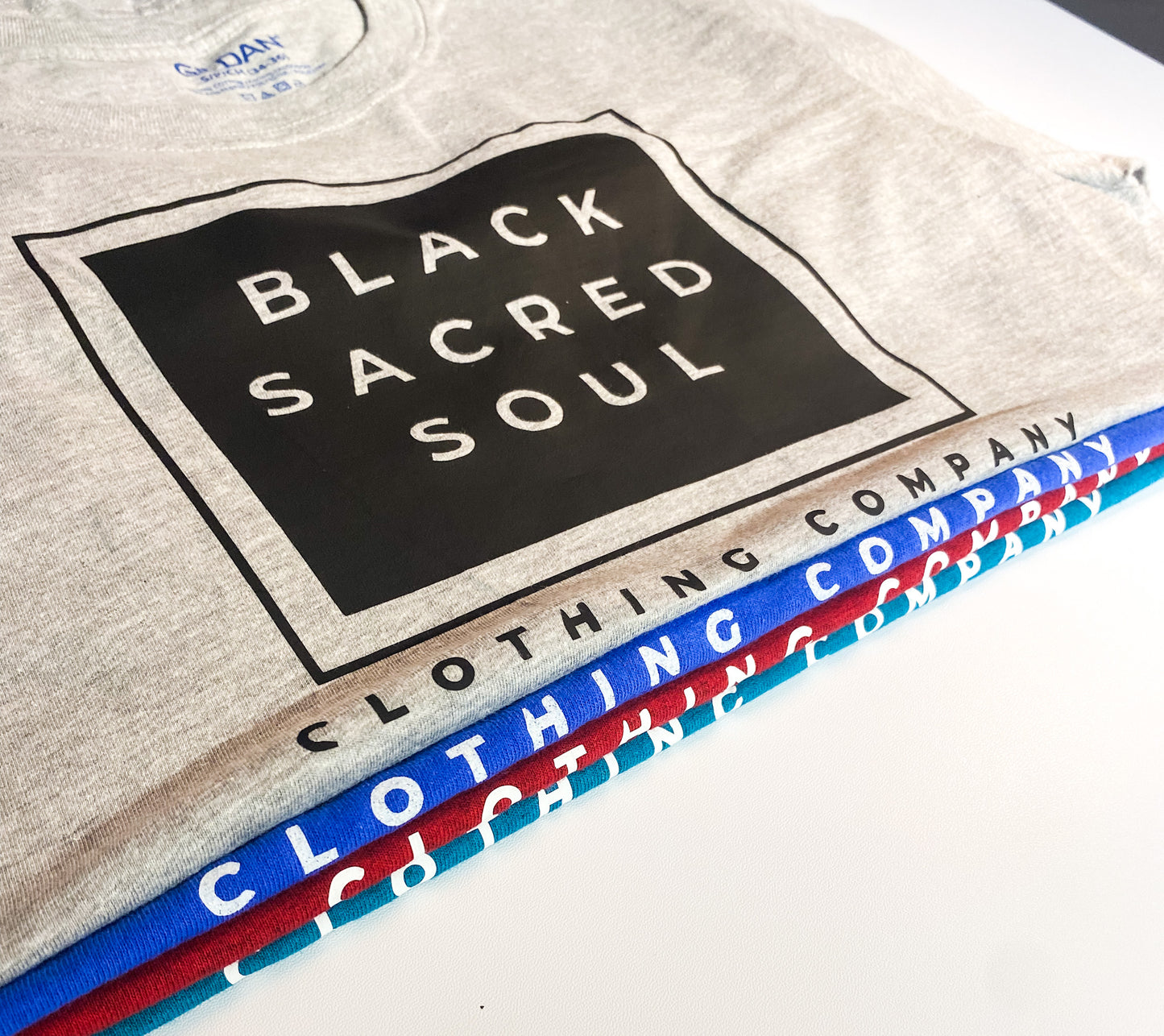 Black Sacred Soul Logo Tees