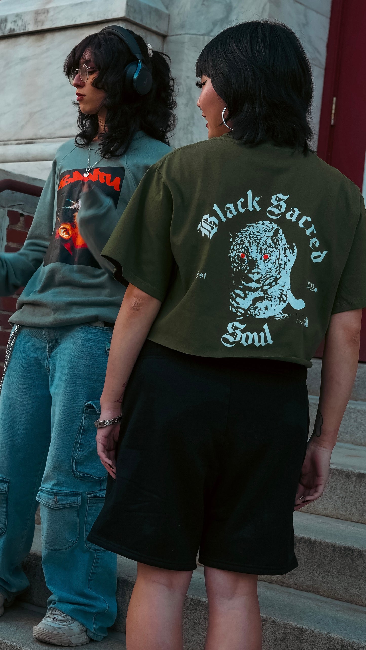 T-Shirt and Crop Top (His and hers)